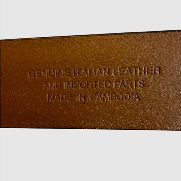 NWT J. Crew Mens Classic Leather Dress Belt  Brown Size 34 - Picture 3 of 5